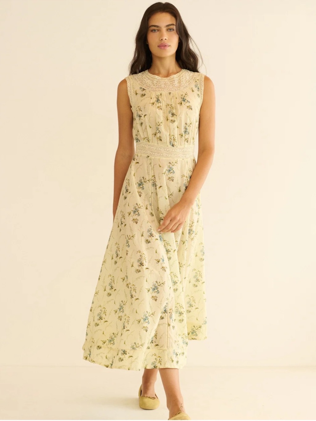Doen Liliane Dress In Sunshine Prairie Rose